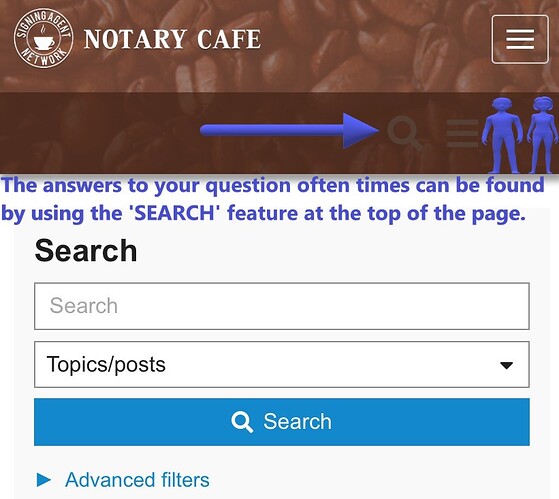 Notary Cafe Search